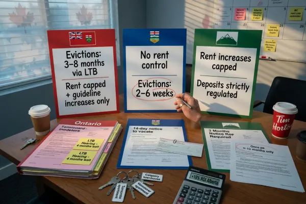 Ontario vs Alberta vs BC Landlord-Tenant Laws