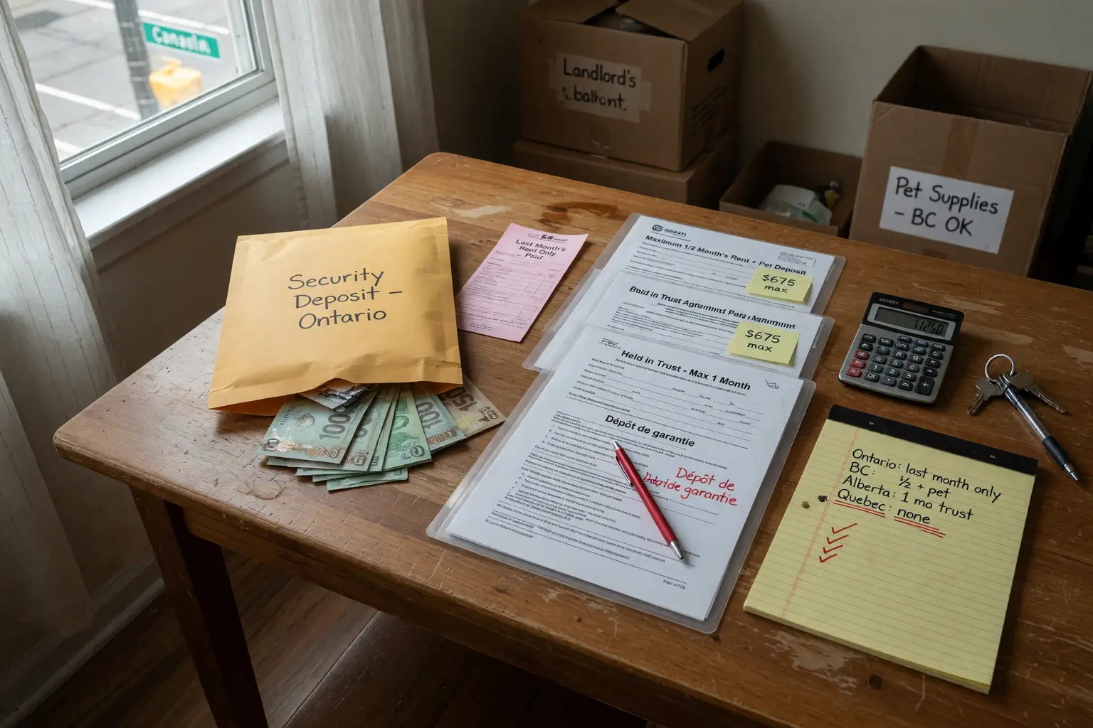 What Is a Security Deposit in Canada? Rules by Province