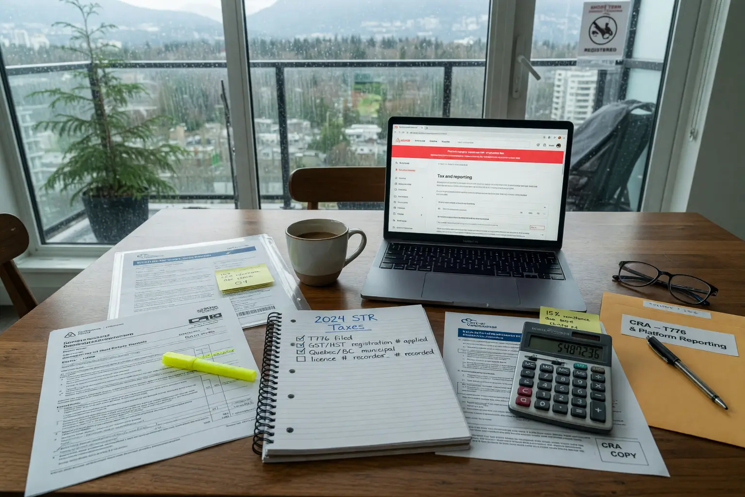 Short-Term Rental Tax Reporting in Canada: T776, GST/HST, and Platform Rules