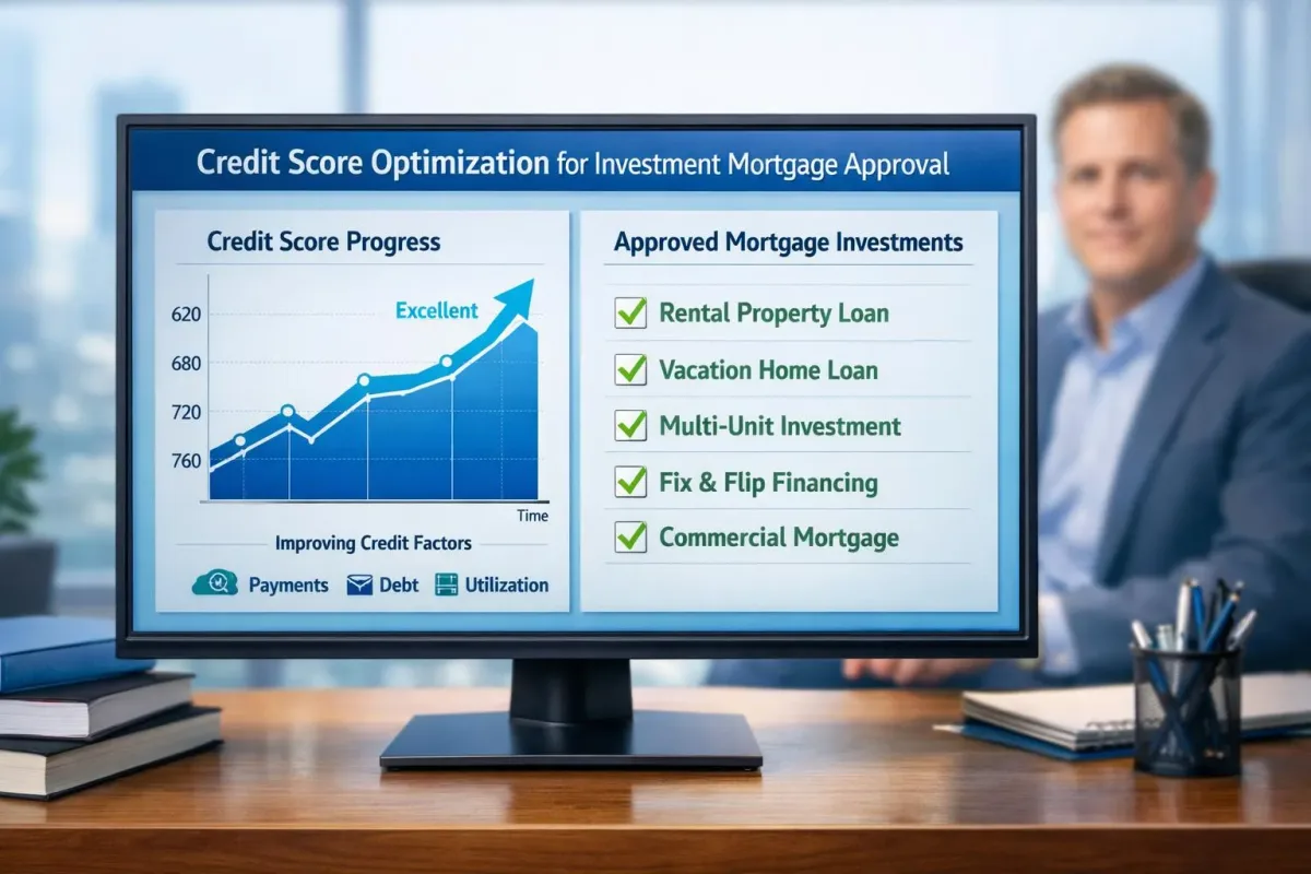 Credit Score Optimization for Investment Mortgage Approval